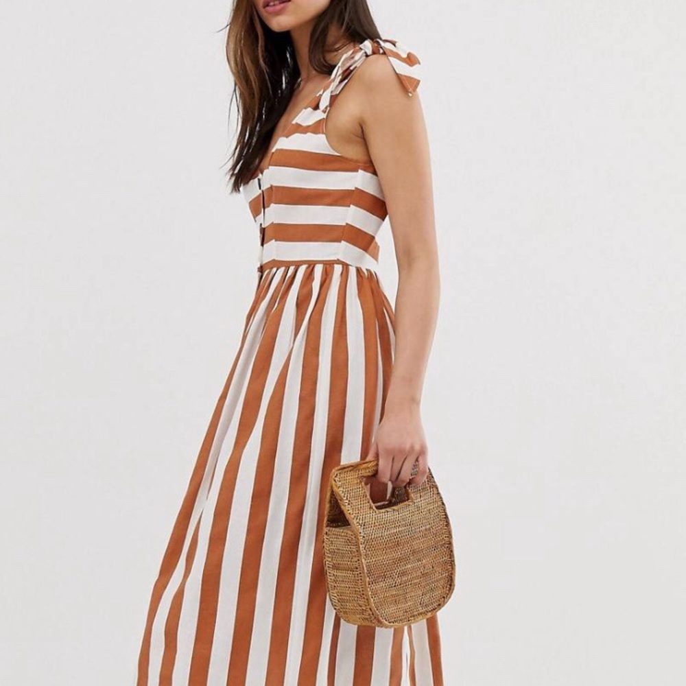 ASOS Striped Maxi Dress